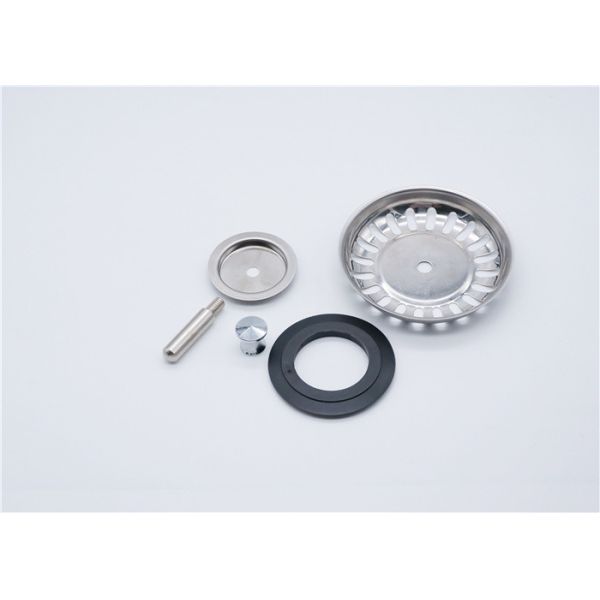 Spanish Standard Sink Strainer Set Stainless Steel 201 79 Mm OD 0.4 - 0.6 Mm Thickness
