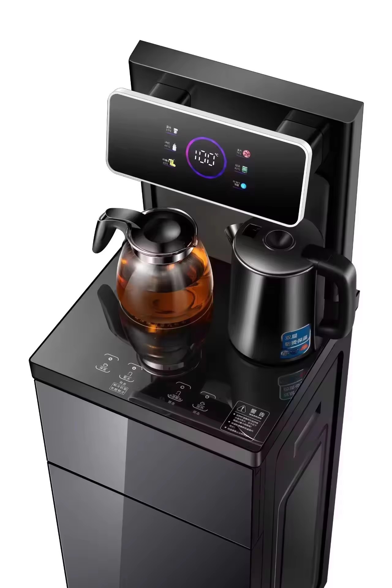 Instant Tea Bar Machine Remote Control Voice Controlled Water Bucket Cooling Vertical Water Bar Machine Water Dispenser