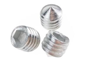 China M4 Hexagon Socket Grub Screws Cone Point Galvanized Steel Fastener wholesale