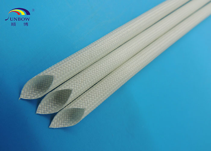 1.2KV Colored Soft Braided Fiberglass Sleeve With Silicon Resin Eco-friendly and Fireproof