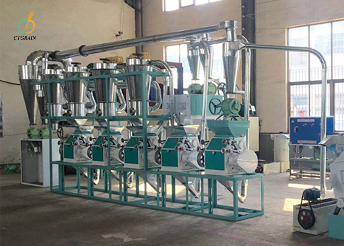 20 Ton Per Day Mini Corn Flour Milling Machine cleaning packaging function