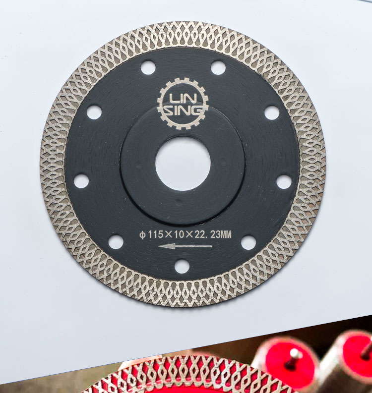 Cutting Solution 4 inches Turbo Diamond Saw Blade for Customized Ceramic on Angle Grinder