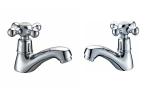 Deck Mounted Brass Single Hole Bathroom Sink Faucet , Commercial Wash Basin Tap
