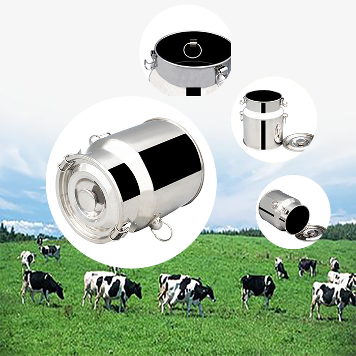 15L Fermentation SS 304 Honey Aluminium Mirror Polished Stainless Steel Milk Pail
