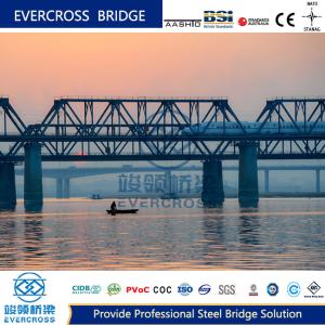 China Prefabricate Steel Truss Pedestrian Bridge Railway Bridge With Paint wholesale