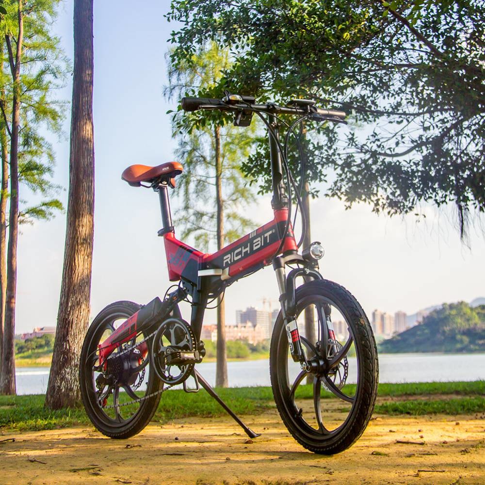 Portable 20 Inch Folding Electric Bike 48v Lithium Battery Top 730