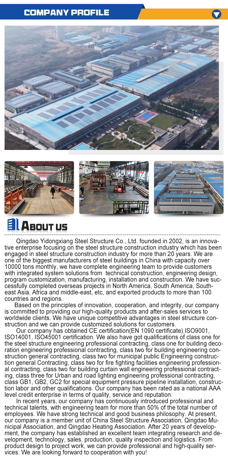 Multistory Prefabricated Steel Structure Building Metal H Beam Building Construction