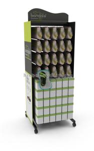 China Retail Shop Flooring Display Stands Promotional Movable Metal Shoe Display Stand wholesale