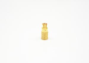 China Straight SMPM RF Small Coax Connectors , Miniature RF Connectors Brass Material wholesale
