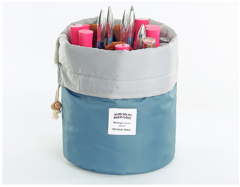 Drawstring Women'S Polyester Makeup Toiletry Travel Bags
