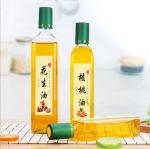 Clear Glass Lid Square Dark Green Glass Bottle for Olive Oil 250ml 500ml 750ml