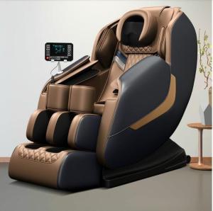China Leather Heated Back And Seat Massager 4d Electric Massage Chair Zero Gravity Recliner Shiatsu Back Heating Massager wholesale