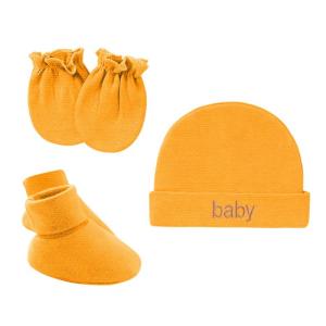 China Newborn Baby Hat Mittens Socks 3 pcs Sets Girl Boy Gift Baby Mittens And Socks wholesale