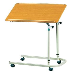 China Adjustable Height Hospital Tray Table On Wheels Steel With Total Width 40cm wholesale