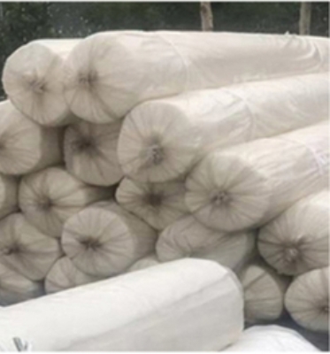 Composite Drainage Geonet with Geotextile in the Middle 8mm Thickness Black White Width 4m