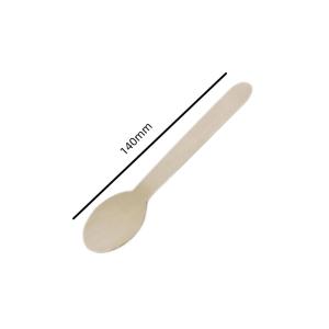 China FSC 100% Birch Wooden Disposable Wooden Utensils Spork 140mm wholesale