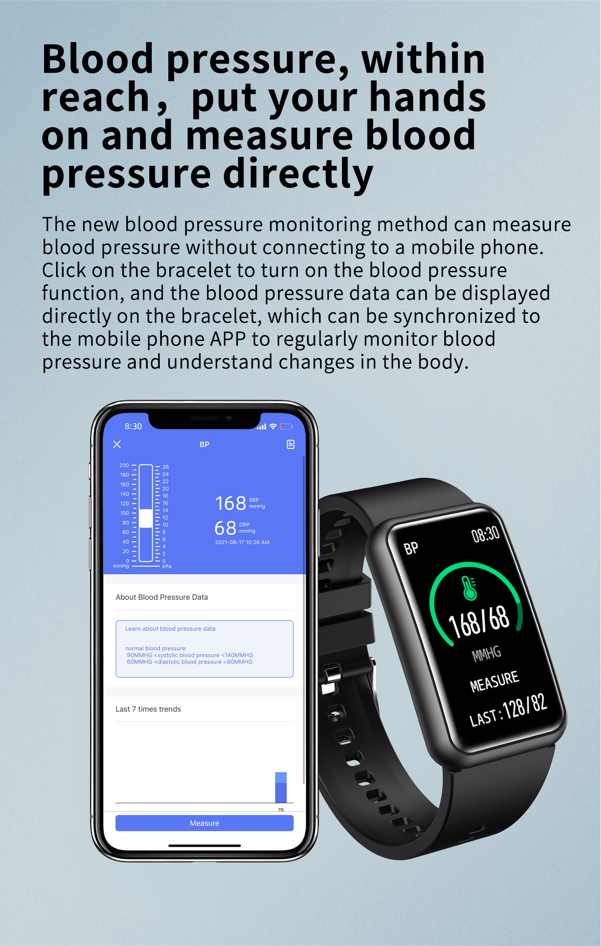 Rectangular IPS 172*320 Full Touch Smartwatch With Alarm Remind