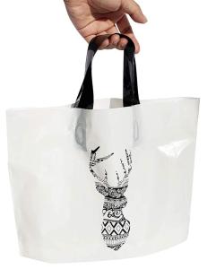 China BPA Free Custom Printed Plastic Shopping Bags , Reusable Plastic Retail Bag wholesale