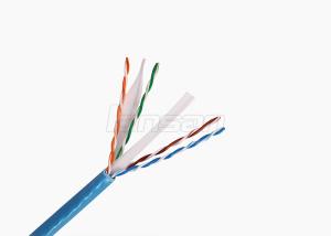 China 4P Twisted Solid Copper Cat6 Lan Cable 350Mzh Network Ethernet Cable wholesale