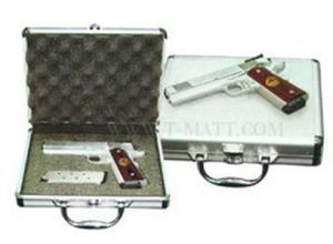 China Customzied Size Aluminum Locking Gun Cases With Soft Cushioned Interior wholesale