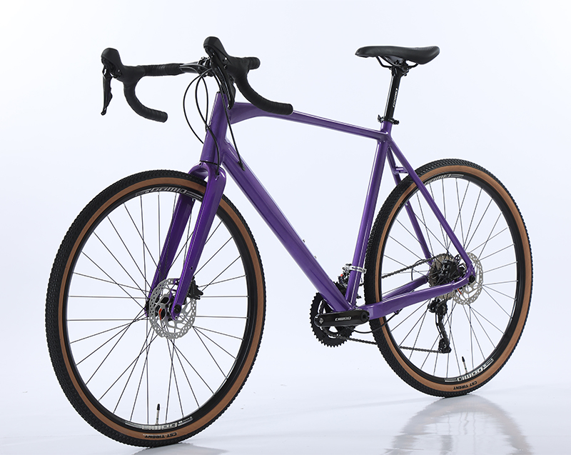 GOMID 700 40c Racing Bike Carbon Fork Gravel Bicycle Gear Cycle Roadbike Touring Bisiklet with Alloy Gravel Drop Handlebar