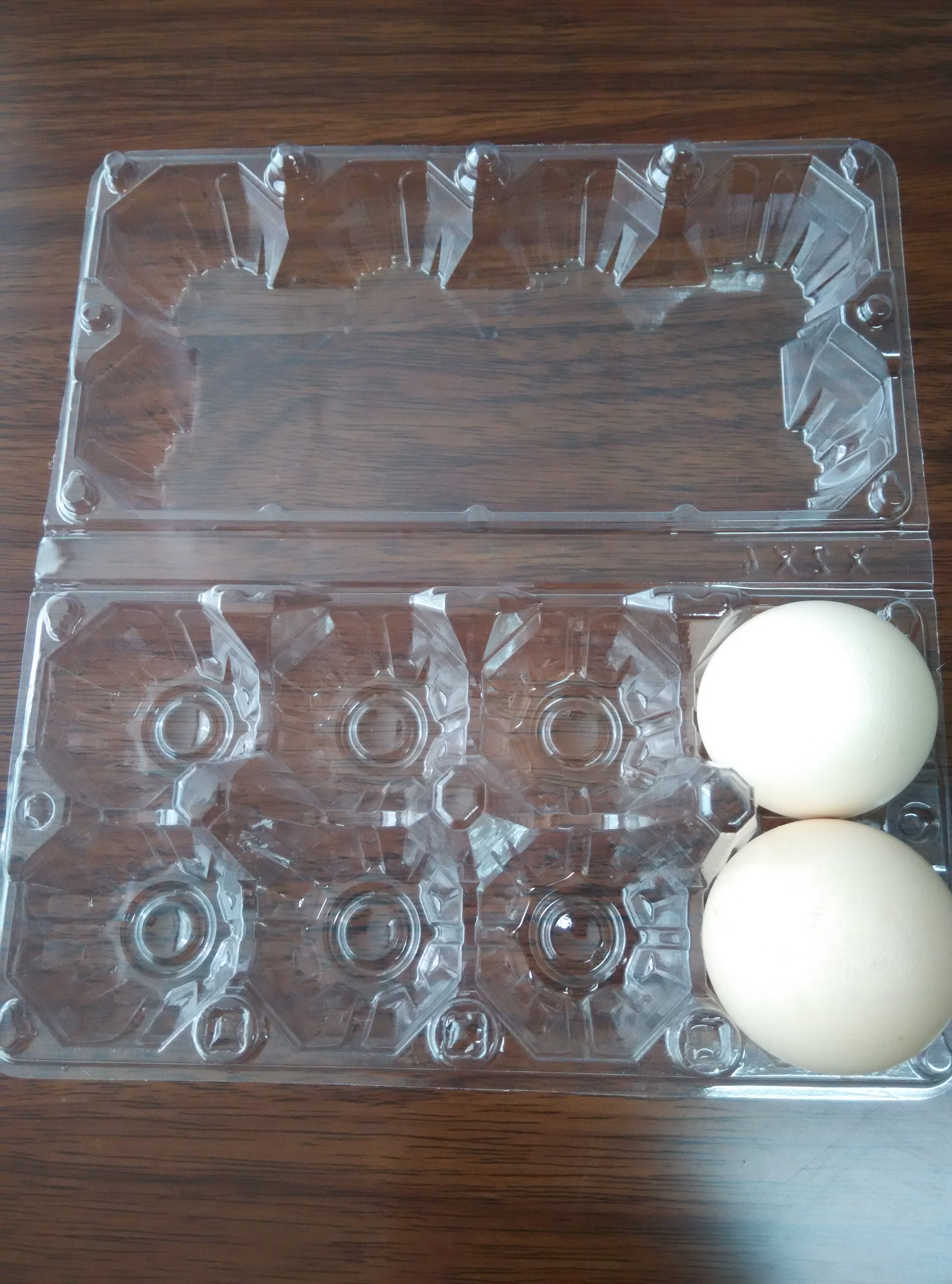 stock egg tray 12 holes shenzhen factoryPVC/PET/blister products folding boxes