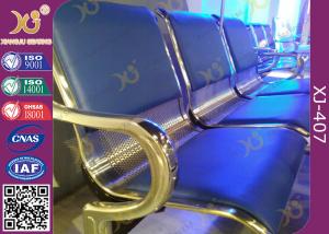 China Powder Coated Steel Tube Beam Waiting Area Chairs , Waiting Area Seating With Armrest wholesale