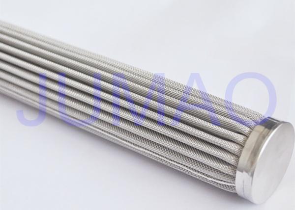 Stainless Steel 316 Pleated Water Filter Cartridges With Filtration 1 Micron -