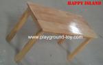 Solid Wooden Kindergarten Classroom Furniture Table For Children Learning