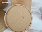 Disposable Kraft Paper Soup Bowl 16oz With Lid