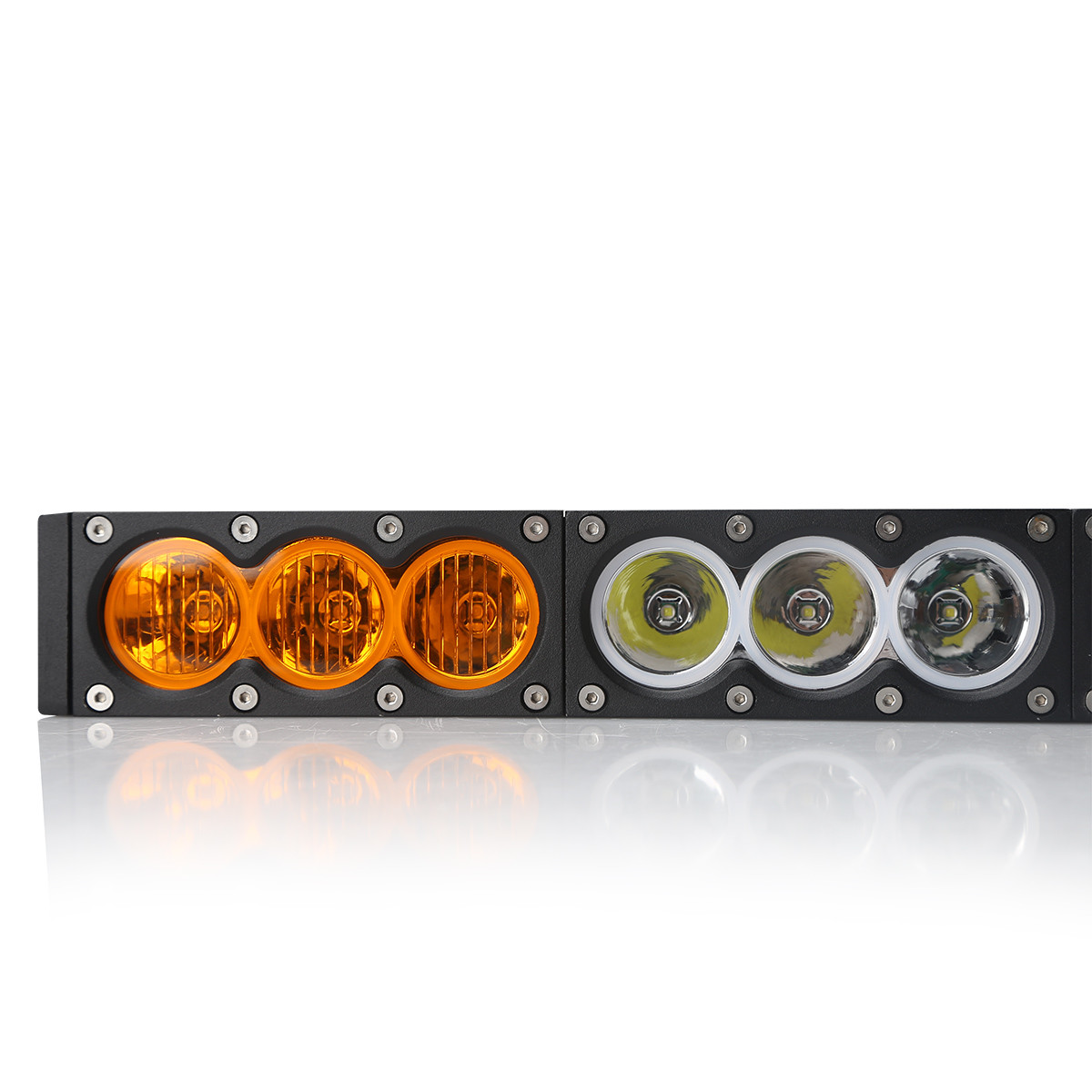 H Style 120W White to Yellow Color 12pcs 10W CREE LED LIGHT BAR 6000K 10-30V Combo Beam,Flood Beam, Spot beam
