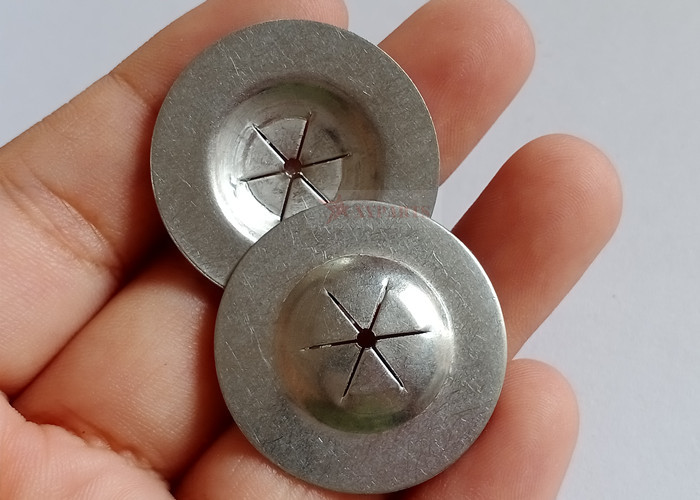12 Gauge Stainless Steel Lacing Anchors Fasteners With Self Locking Washers For Blankets Fabrication