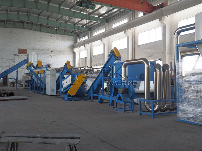500kg/Hr Plastic Recycling Equipment 100mm Pe Film Washing Line