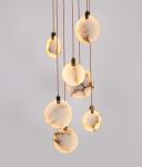 Spanish Modern Art Design Stair Hotel Villa Decoration Gypsum Ceiling Light
