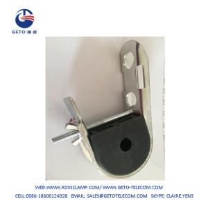 China 12KN ADSS Rubber Suspension Clamp Silver+Black wholesale