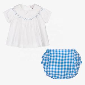 China Summer Baby Custom 100% Cotton Toddler Baby Clothing Sets Baby Boys Girls Clothing Sets wholesale