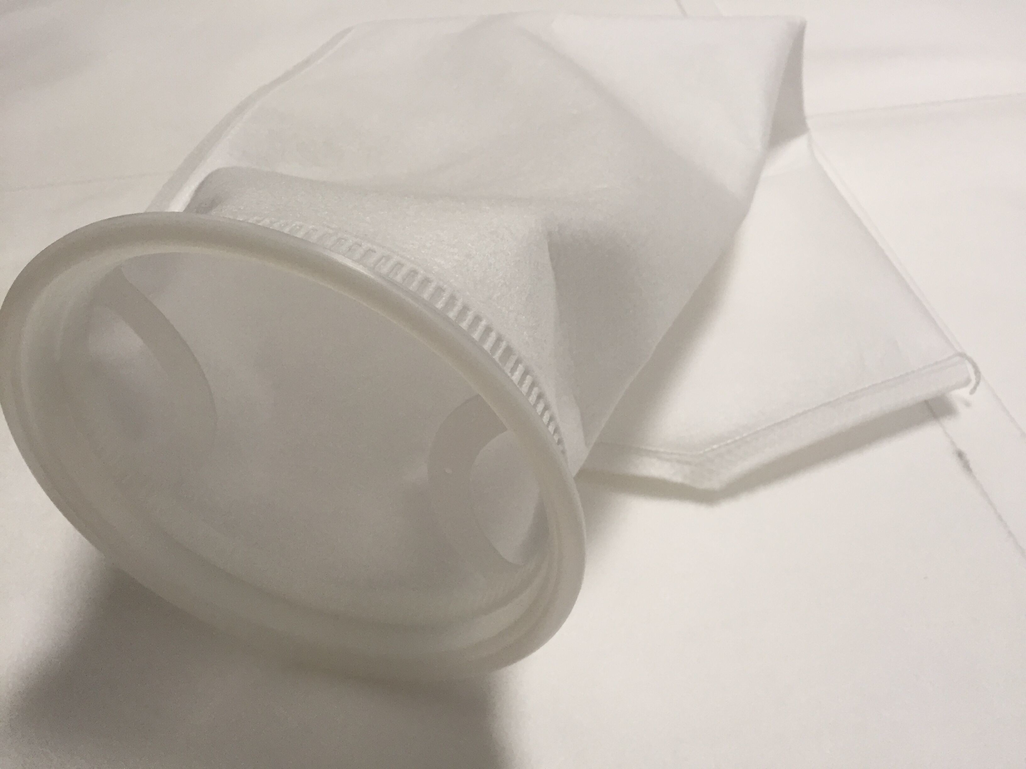 Needle Punched Felt Micron Rated Filter Bags For Liquid Filtration In Chemical Processing