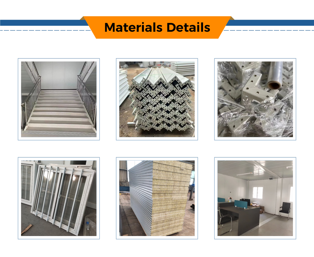Thicken Sandwich Panel Modular Houses Prefab House 20 Feet Fast Assembly Flat Pack House Container Eco and Fast Advantages