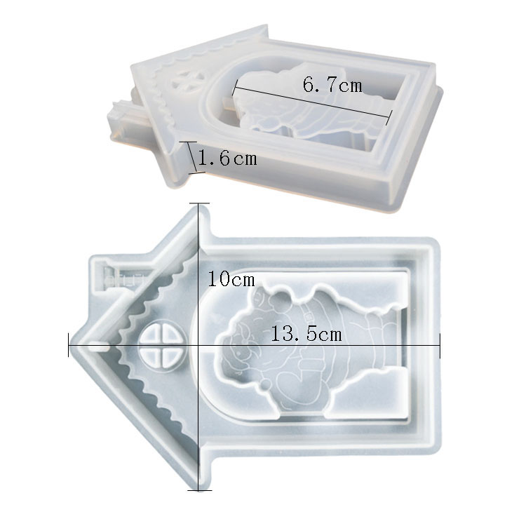 House Shape Tray Silicone Resin Mold Para Resin Epoxy For Craft Projects