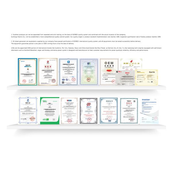 EPA Approved 500kva 400kw Fuel Generator Set Silent Proof Type Prime Standby Power Station 480V ATS
