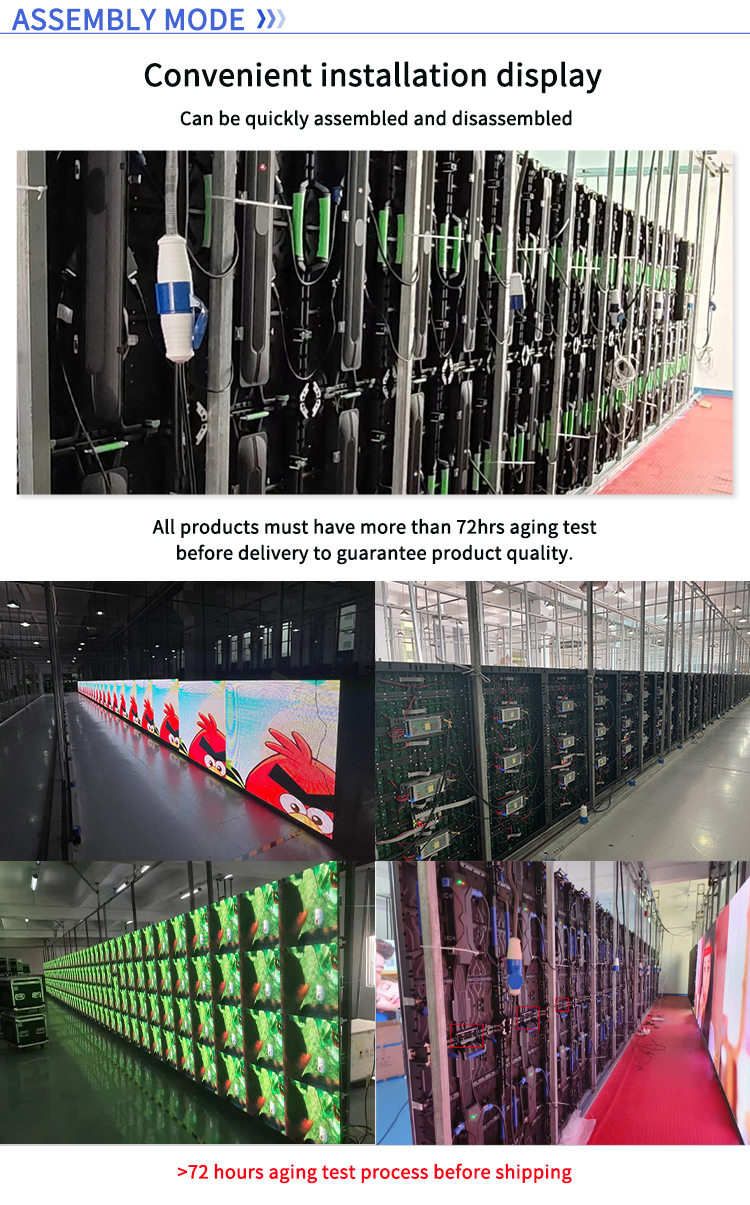 Portable Stage Backdrop Screen P2.9 P3.9 P4.8 LED Display Screen Panel