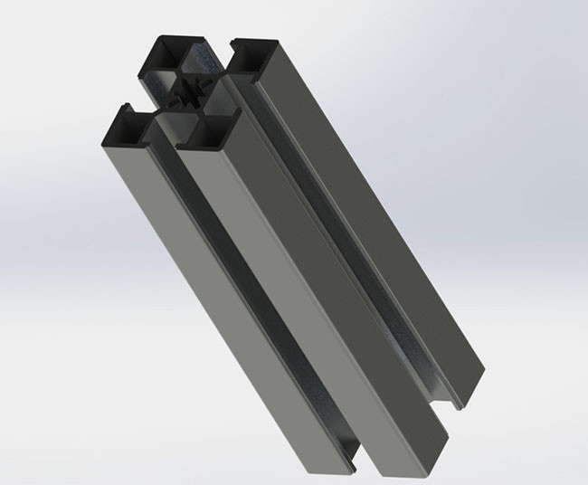 5.3mm Hole 30 * 30 T Slot Aluminum Profile 1.2mm Wall Thickness High Strength