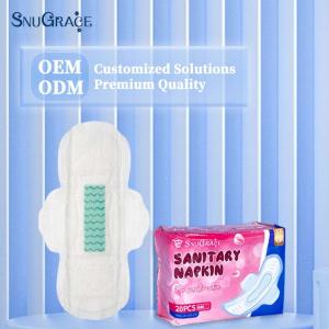 China SnuGrace Soft Cotton Deodorizing Negative Ion Bamboo Charcoal Sanitary Napkin for Women wholesale