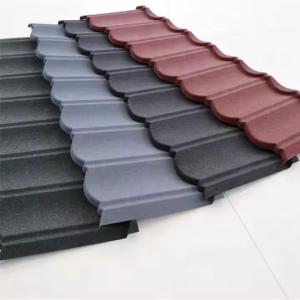 China Durable Zinc Stone Coated Roof Tiles 0.4mm Thickness on sale