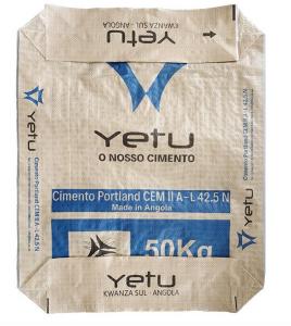 China 50kg PP Valve Bags Sand 300mm Printed Woven Polypropylene Sacks wholesale