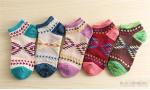 2015 Fashion creative patterned design AZO-free cotton ankle socks for christmas