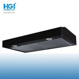 Stainless Steel Kitchen Ventilator Exhaust Chimney 600mm Black Coating