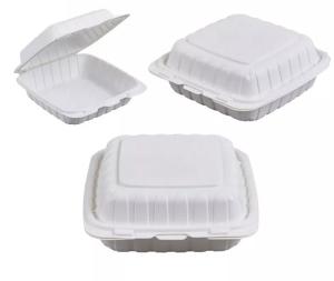 China Clamshell Takeaway Customized Food Packaging Box Square ISO9001 wholesale