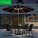 Fashion Umbrella for Hotel Courtyard Parasols Outdoor Patio Center Pole Sunshade