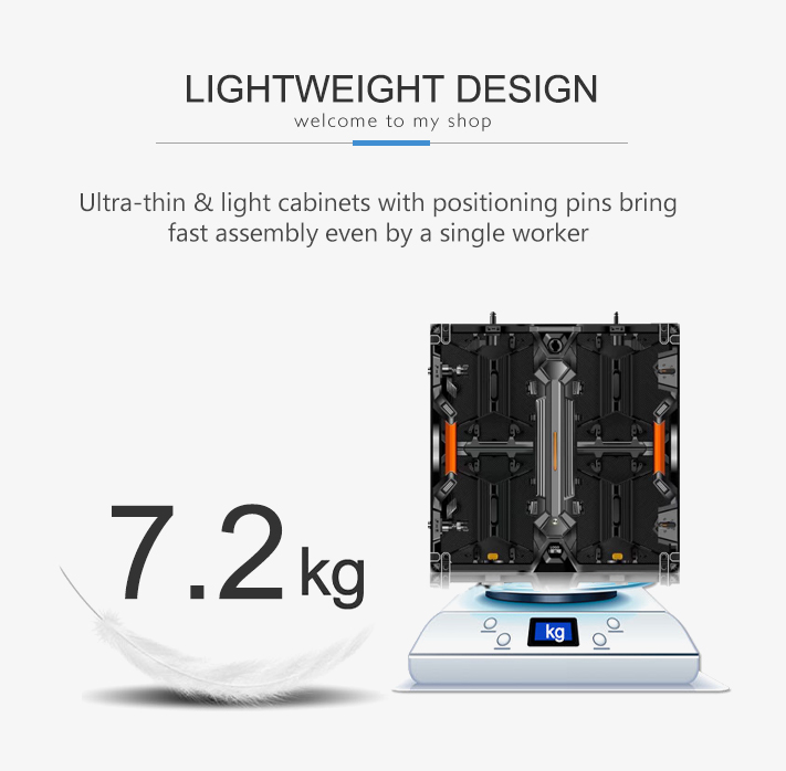 Full Color p2.84 Die Cast Aluminum LED Screen 500x500 Cabinet LED Wall Rental Backdrop Outdoor LED Display